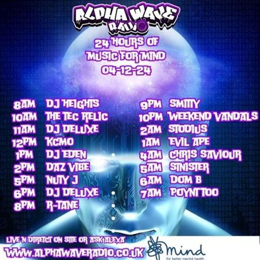 Chris Savior LIVE on Alpha Wave Radio - MIND Charity Event 120424