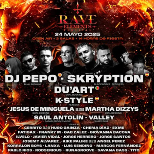 DJ Pepo at "Rave Elements Festival" @ Sala Golden Lake (Laguna de Duero - Spain) - 24 May 2025