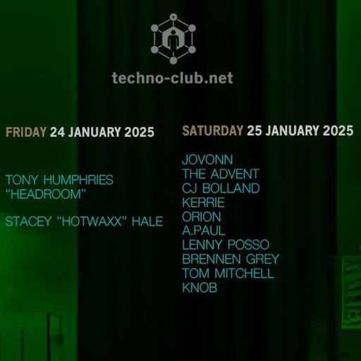 CJ Bolland at Techno-Club.net - 25 January 2025