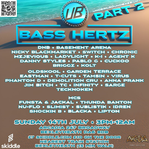 LadyLight Bass Hertz 2 14/7/24 7.30pm Arcadia, Bexleyheath