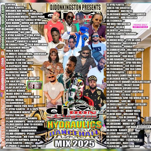 Dancehall Mix 2025, Hydraulics Ft Vybz Kartel, Shaka Pow, Dezigner Muzic, Mavado, Shenseea