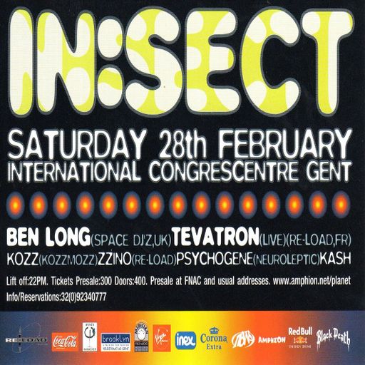 Ben Long at "In:Sect 01" @ ICC (Gent - Belgium) - 28 February 1998
