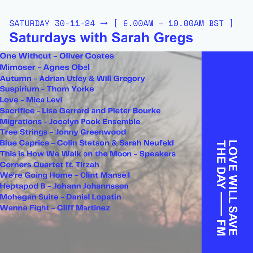 2024-11-30 Saturdays with Sarah Gregs