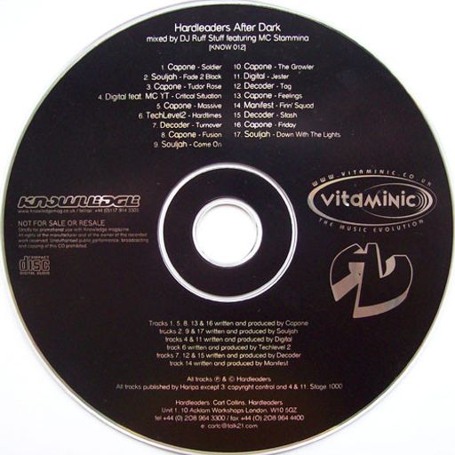 Knowledge Mag Issue 32 cover CD - Hardleaders After Dark