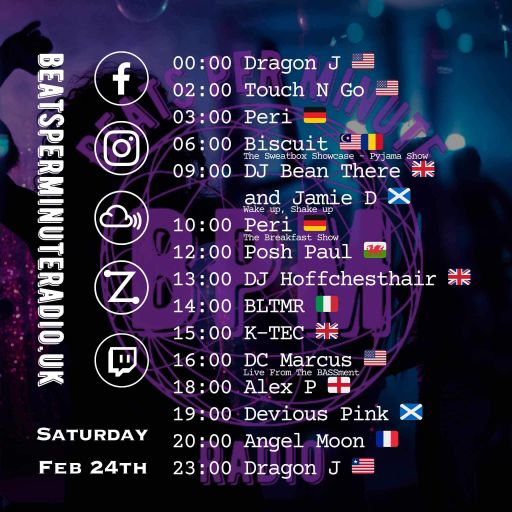 Biscuit-Saturday Pajama Show-Live on Beats Per Minute Radio 24.02.2024