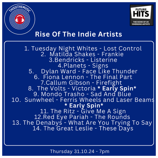 Rise Of The Indie Artists Show 31.10.24 #97