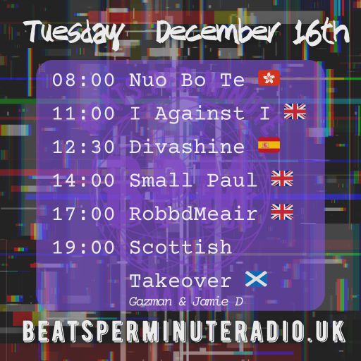 BPM Radio, Tuesday Choons vol 51. 16/12/25