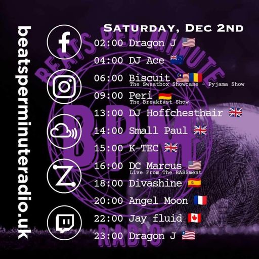Biscuit-Saturday Pajama Show-Live on Beats Per Minute Radio 2.12.2023