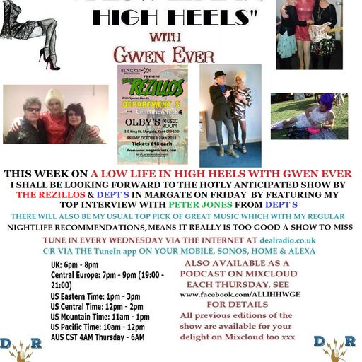 A LOW LIFE IN HIGH HEELS WITH GWEN EVER RADIO SHOW 24TH OCTOBER 2018 EDITION