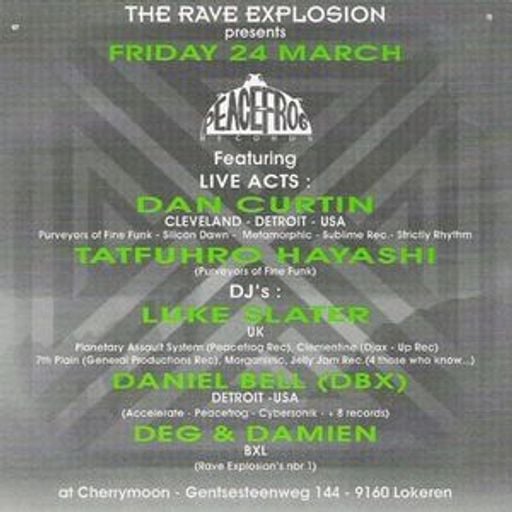 Dan Bell & Deg at "The Rave Explosion Peacefrog Label Night" @ Cherry Moon (Lokeren) - 24 March 1995