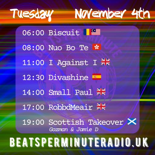 Biscuit-Tuesday Drum and Bass Crunch-Live on Beats Per Minute Radio 4.11.2025