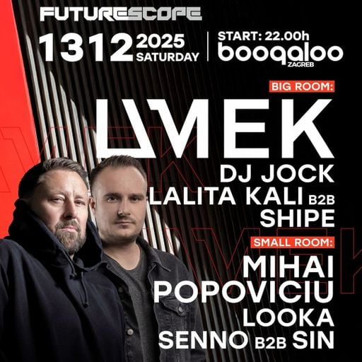 Umek at "FutureScope" @ Boogaloo (Zagreb-Croatia) - 13 December 2025