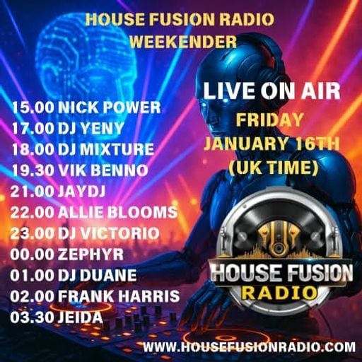 House Fusion Radio "Midnight Vibes #69" Friday, Jan. 16th, '25