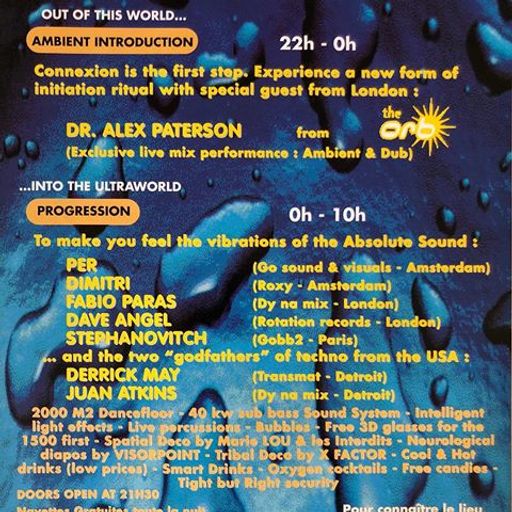 Juan Atkins at "Effervescing Elephant" @ Le Bourget (Paris - France) - 2 April 1994