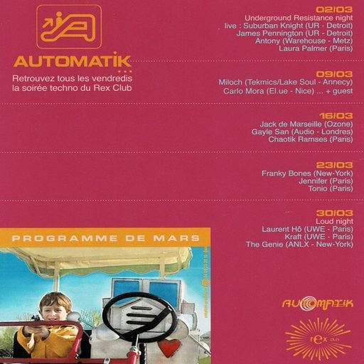 Frankie Bones at "Automatik" @ Rex Club (Paris - France) - 23 March 1997