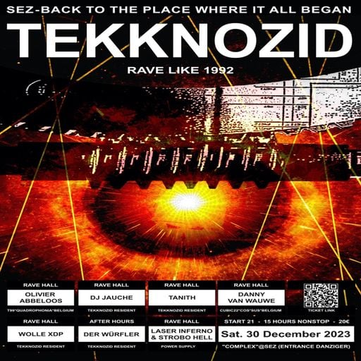 Tanith at "Tekknozid - Rave Like 1992" @ Complex/SEZ (Berlin-Germany) - 30 December 2023