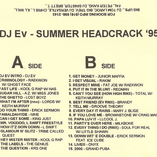 DJ Ev - Summer Headcrack '95