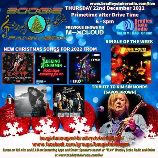 Boogie Fanwagon 22nd December 2022. Christmas Special.