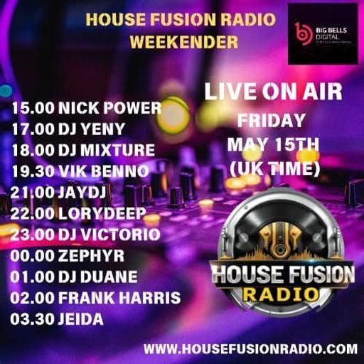 House Fusion Radio "Midnight Vibes #84" Friday, May 15th, '26