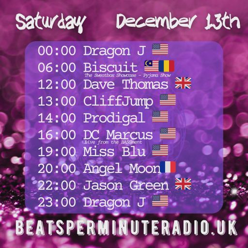 Saturday Pajama Show-2025 Finale- Live on Beats Per Minute Radio 13.12.2025