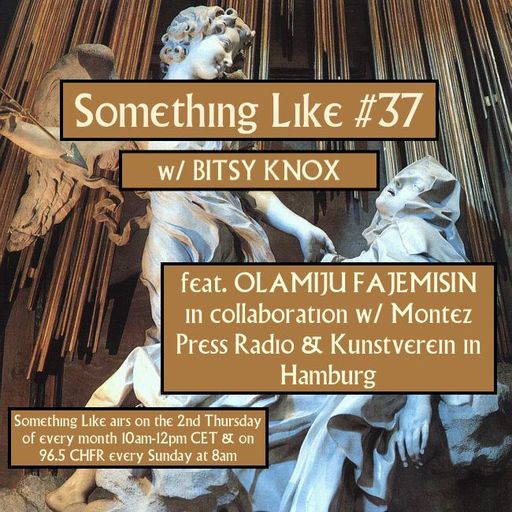 Something Like #37 w/ Montez Press & Kunstverein in Hamburg, feat. Olamiju Fajemisin 11.11.2021
