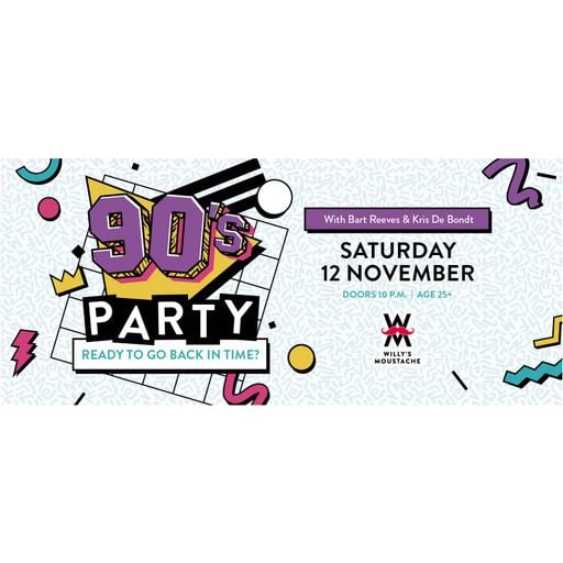 Bart Reeves at "90's Party" @ Willy's Moustache (Willebroek) - 12 November 2022