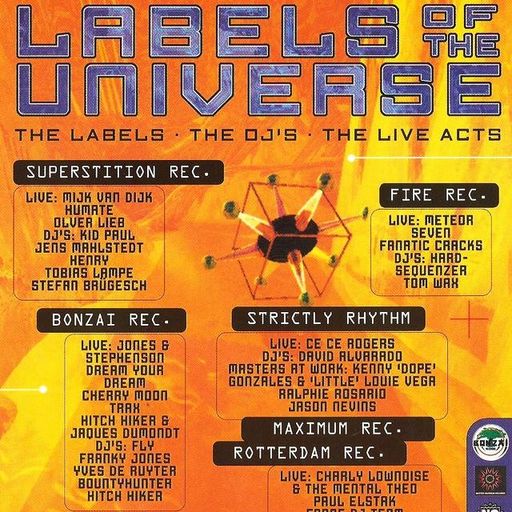 Hitch Hiker & Jaques Dumondt at "Labels Of The Universe" @ Flughafen Riem (Munich) - 22 July 1995