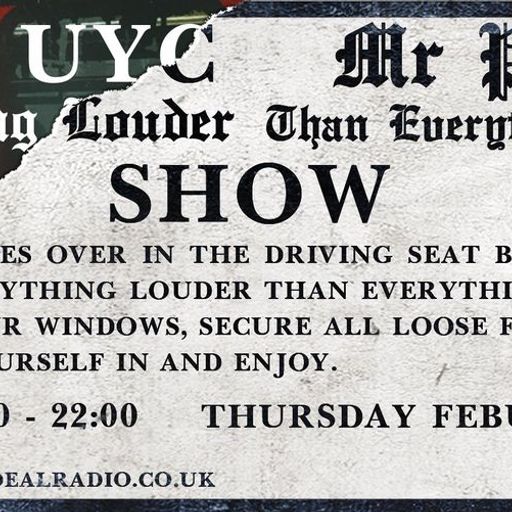 Mr P,s Everything Louder UYC Takeover Show Broadcast Date 11/02/2021