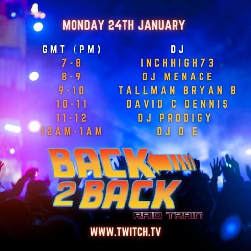 Back 2 Back Raid Train 24th January 2022