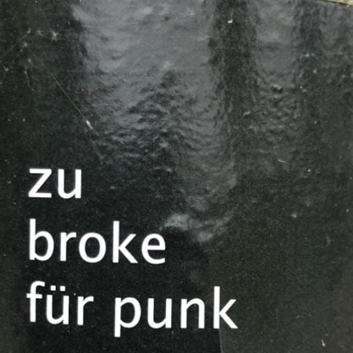 zu broke für punk