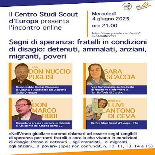 Segni di speranza: fratelli in condizioni di disagio...