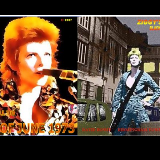 Bowie & the Spiders From Mars at Birmingham’s Town Hall 22 June 1973.