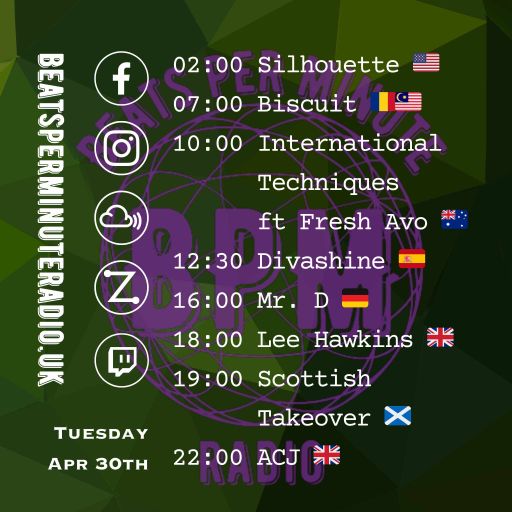 Biscuit-Tuesday Techno Crunch Live from Bucharest- Beats Per Minute Radio 30.4.2024