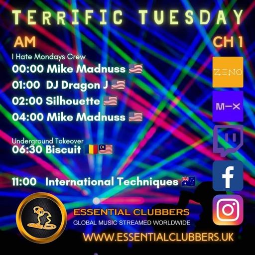 Biscuit- Underground Takeover Tuesday Part 1- Techno-Live on Essential Clubbers Radio 22.11.2022