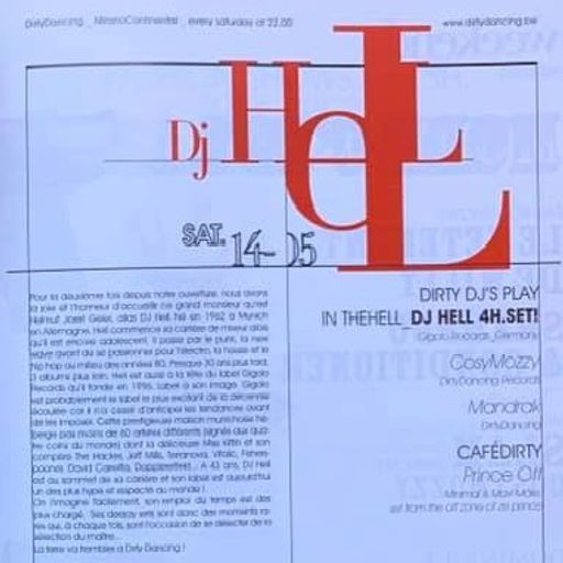 DJ Hell at "Dirty Dancing - Emporio Armani Night" @ Mirano (Brussel-Belgium) - 14 May 2005