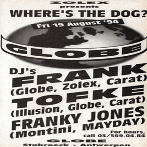 Frank Struyf at "Where's The Dog?" @ Globe (Stabroek - Belgium) - 19 August 1994