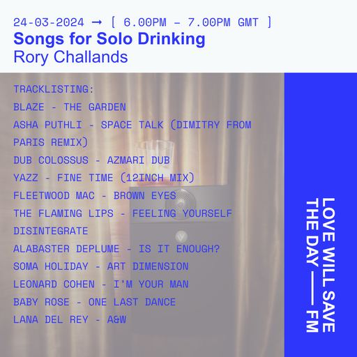 2024-03-24 Songs for Solo Drinking | LWSTD-FM