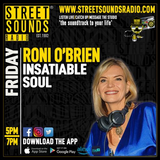 Roni O`Brien With Insatiable Soul on Street Sounds Radio 1700-190023/01/2026