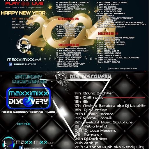 MaxxiMixx Play Live Dec. 27th, Discovery Dec. 30th, '23