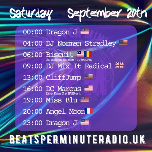 Biscuit- Saturday Pajama Show- Live on Beats Per Minute Radio 20.9.2025.