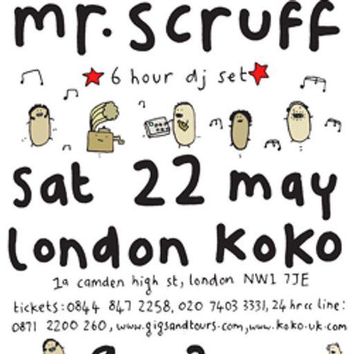 Mr Scruff live DJ mix from Koko, London, Saturday 22nd May 2010
