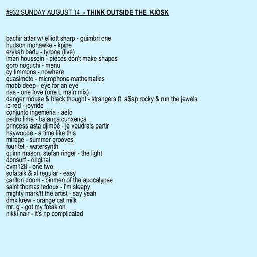 #932 NEW FOUR TET | NIKKI NAIR | HUDSON MOHAWKE | DMX KREW | MR. G | DONSURF | DANGER MOUSE