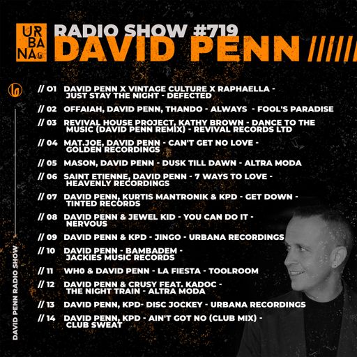 Urbana Radio Show by DAVID PENN #719