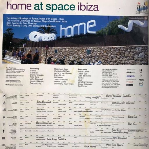 Pete Tong & Carl Cox at "Sunday Afternoon Terrace Set" @ Space (Ibiza) - 13 August 2000