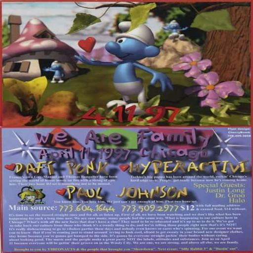 Daft Punk DJ Set at "We Are Family" @ Route 66 Roller Rink (Chicago-USA) - 11 April 1997