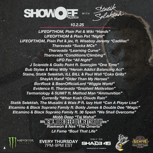 DJ Statik Selektah - Showoff Radio (SXM Shade45) - 2025.10.02