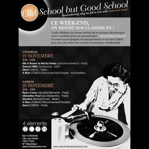 Damon Wild at "Old School But Good School" @ 4 elements (Paris - France) - 19 November 2010