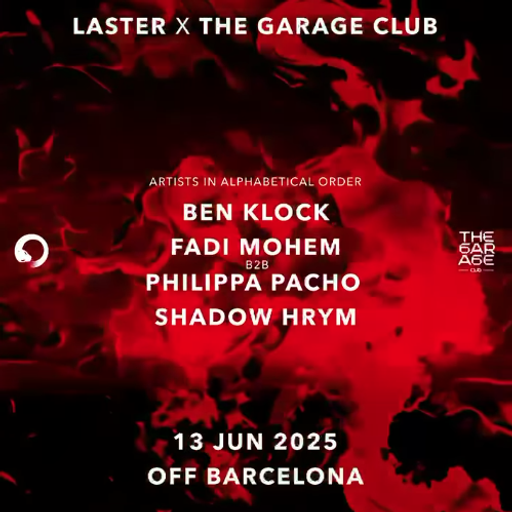 Ben Klock at "Off The Garage x Laster" @ The Garage Club (Barcelona-Spain) - 13 June 2025