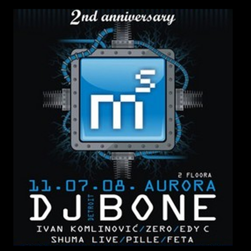 DJ Bone at "2 Year Anniversary" @ Aurora Club (Primošten - Croatia) - 11 July 2008