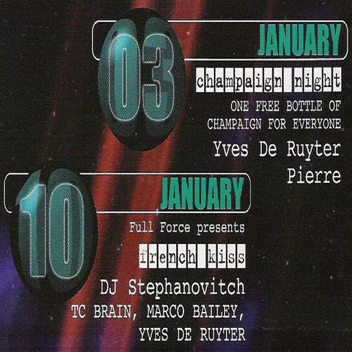 Stephanovitch & TC Brain at "French Kiss" @ Cherry Moon (Lokeren - Belgium) - 10 January 1997